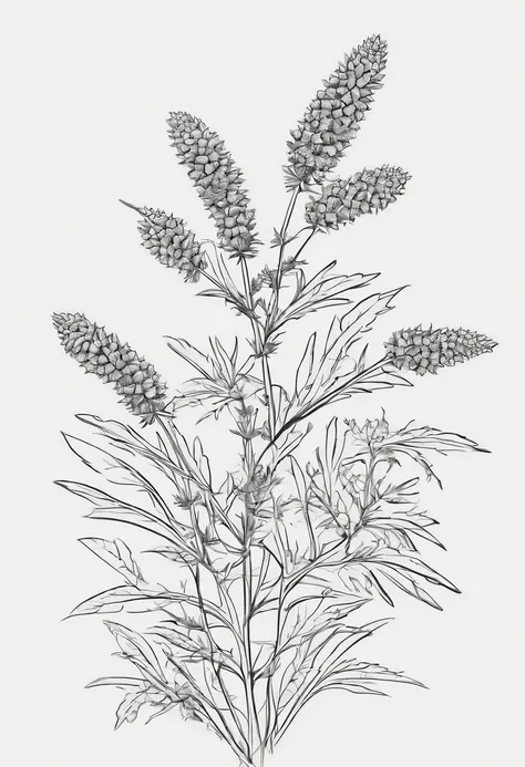 A piece of mugwort