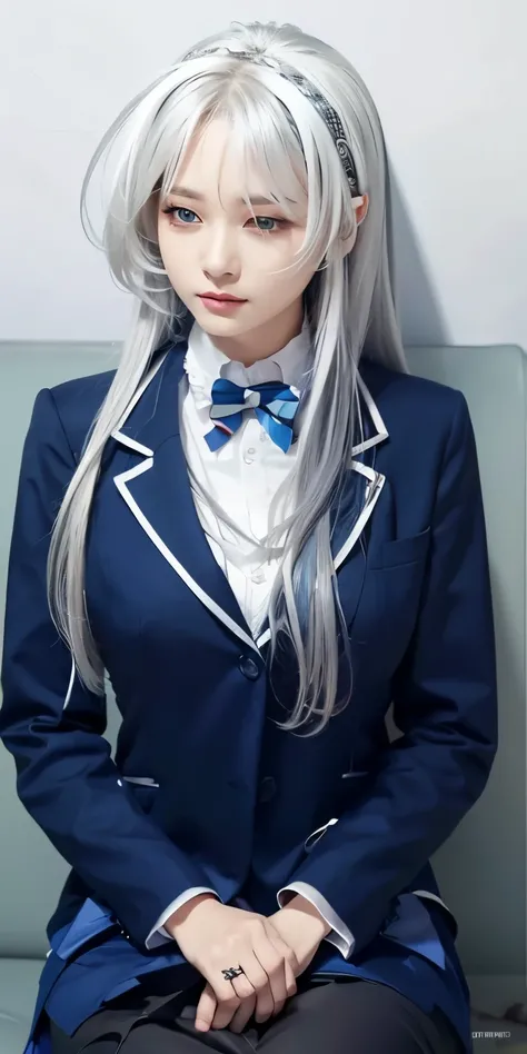 1girl, silver hair, high quality, ultra detailed, masterpiece, realistic