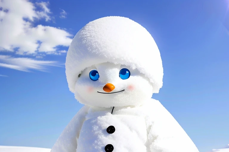 super cool anthropomorphic snow