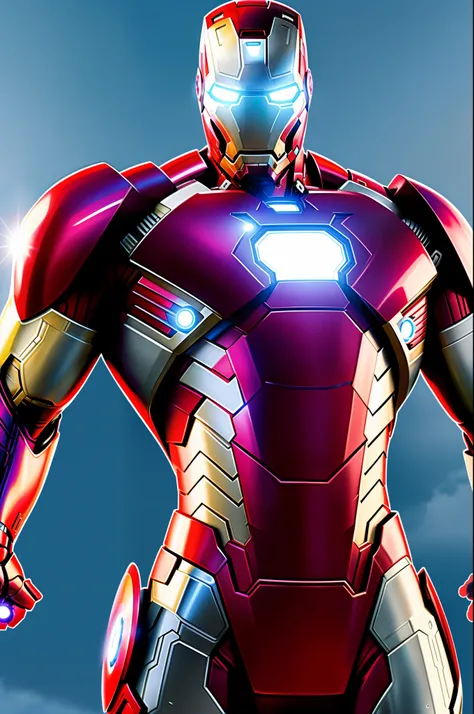 como Marvel Ironman totalmente branco blindado