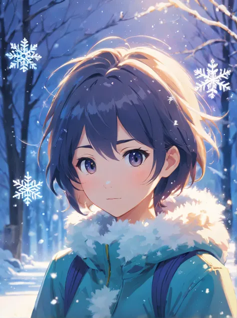 (best quality,highres,ultra-detailed),detailed snowflake, messy painting, paint strokes, landscape, snowflakes only, icy, translucent, desolate, abstract, soft color palette, subtle lighting