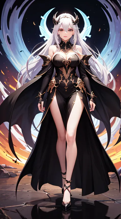 Evil Goddess, full body view