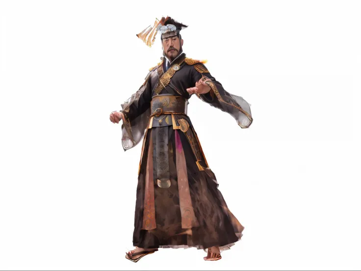 qin shihuang was tall and strong，the face is square and resolute。his forehead is broad，eyebrows like swords and halberds，the eye...