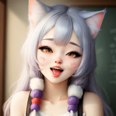 Cute cat girl ahegao