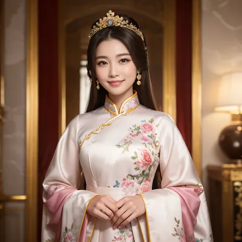 ((top-quality、masutepiece、8K、Top image quality、Very complex and detailed details))、((a chinese princess、most gorgeous princess costume、the most gorgeous chinese royal family、the most complex and luxurious royal family、Unimaginably luxurious royal family、Ve...