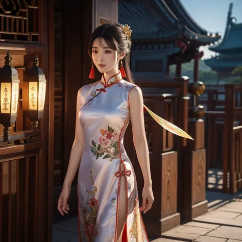 Fantasy novels，Fairy, Martial God, Ancient Oriental Country, Chinese Woman，Cheongsam beauty CG animation