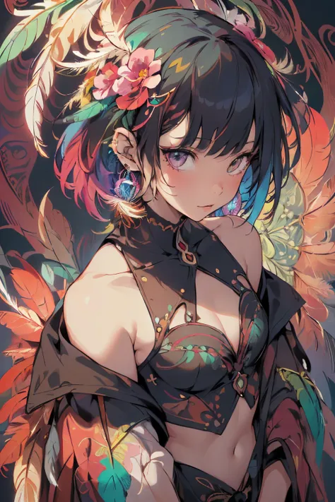 (masterpiece, top quality, best quality, official art, beautiful and aesthetic:1.2), (1girl:1.3), extremely detailed,(fractal ar...