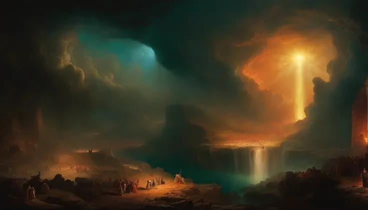 British artist John Martin style《The Last Judgment》