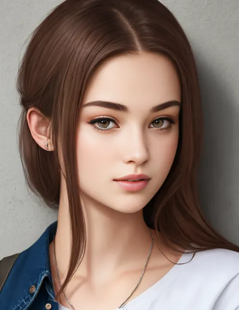 Young realistic 18 year old woman