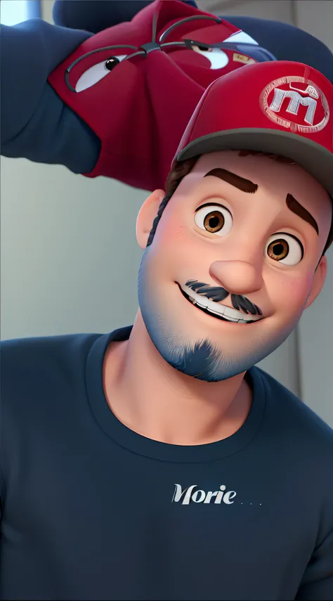 Um homem estilo disney pixar, alta qualidade, melhor qualidade