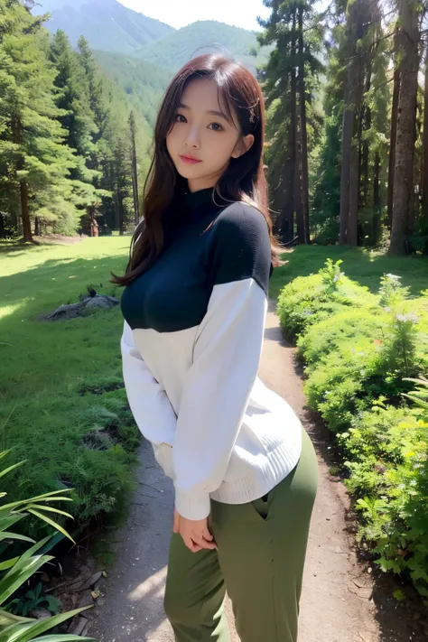 (Best Quality,8ｋ,Absolutely beautiful:1.2)、(cute Japanese girls:1.8、Perfect actress),(((The shirt、trouser、Jumper)))、(Huge breasts:1.10),(Best Beauty Body)、(perfect anatomia、Beautiful limbs、Precise limbs)、Big ass、beautiful thigh、coldness、best art、Beautiful ...