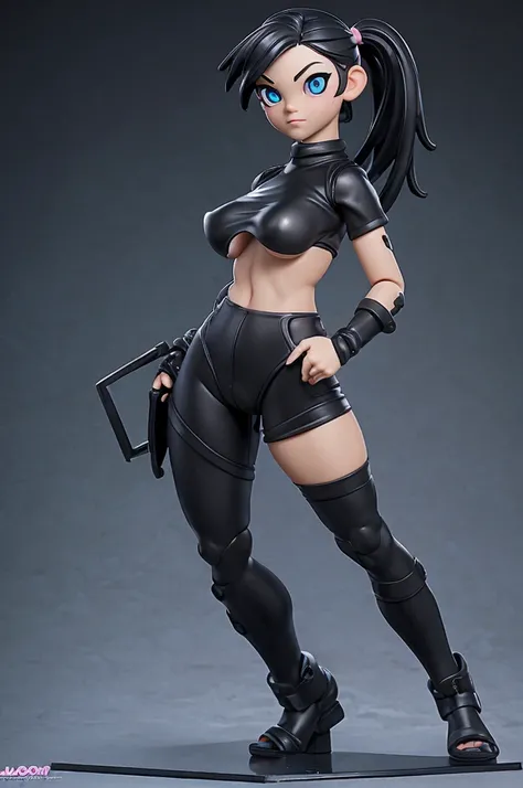 Black hair, Short ponytail, Boobs,nipples, embarrassed, droopy eyes, Tareme, Full Body 3D Artwork! ! action figure girl, Female Figurines, detailed, figurine, Full Body, Very good figure, (Naked )blind box toys, mockup, Full body, animesque, 3D Artwork, OC...