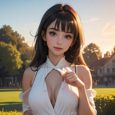 (Extremely detailed 8k wallpaper:2), (photo:2), (38 years old soigne Beautiful girl:2), (gives a lecture to friends:2), detailed (Face and eyes), (hyper realistic:1), (highly detailed:1), (epic realistic:1), rim light, (maximum details:1), cozy, (fullbody:...