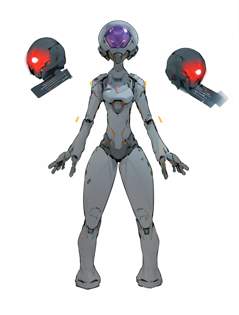 (masterpiece), best quality, humanoid form, full body concept, simple futurist cyborg empress, silver eyes full body, humanoid woman, female alien, character design humanoid, full body adoptable, , female full body, female humanoid creature, distant full b...