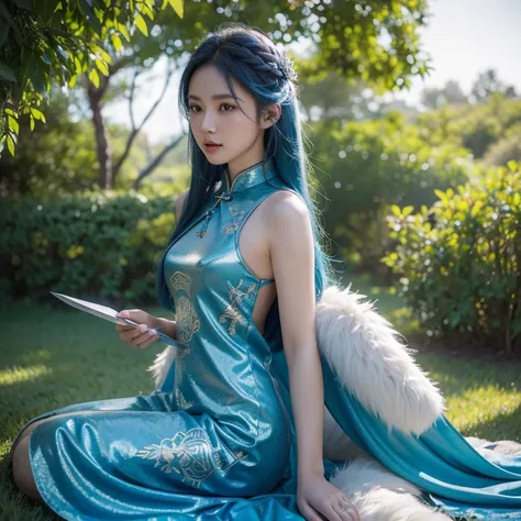 Fantasy novels，faeries, Valkyrie, ancient kingdom of the east, Chinese woman，CG animation of hot and busty beauty in cheongsam，Da Asa AW Photos，8k ultra high definition，digital SLR camera，gentle illumination，High Detail RAW Color Photo Professional Photo，（...