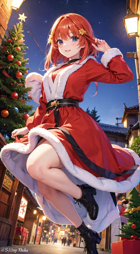 Itsuki nakano,pose,Disfraz de Navidad,Pueblo