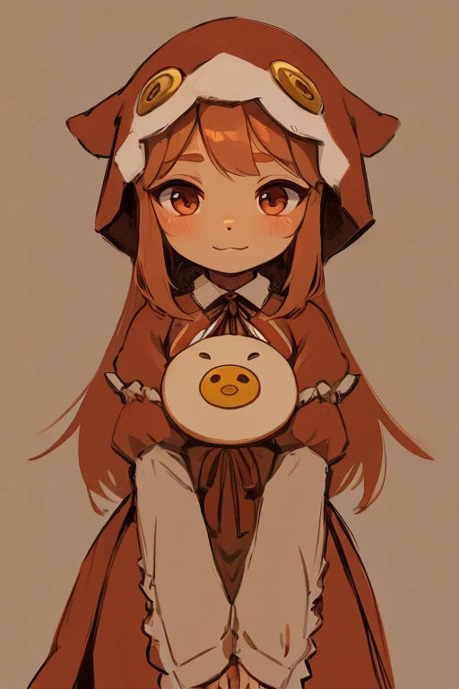 Cute little girl s，Dressed in Tang costumes，Round face，a warm color palette