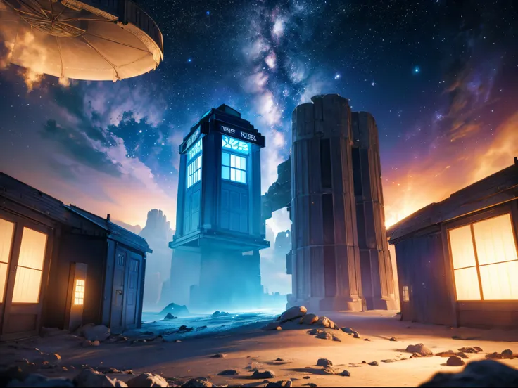 Immerse viewers in a UHD rendering of Doctor Whos intergalactic adventures. Capture the vastness of space, intricate alien landscapes, and iconic TARDIS moments with photorealistic precision. Utilize advanced rendering techniques to ensure the visuals are ...