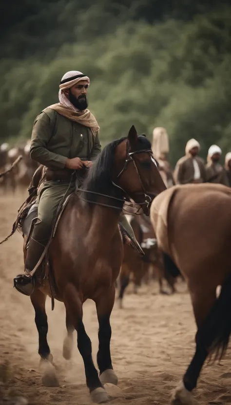 islamic forces、Horseback riding team、the bow