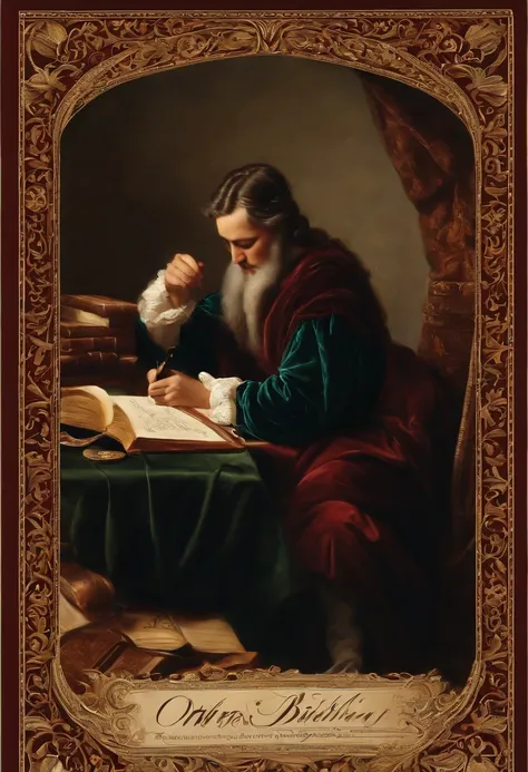 A photo of me writing in a beautifully bound journal with a quill and ink,original,The Bible itself