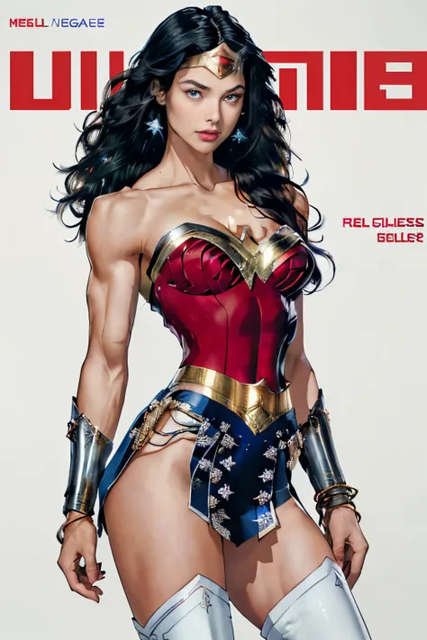 ((((dramatic))), (((grittiness))), (((intense))) the movie poster features a wonder woman as the central character。she stands co...