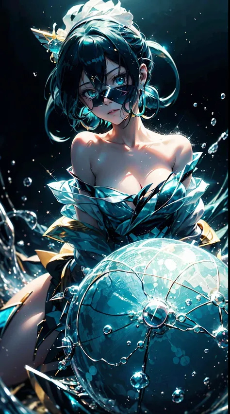 skistyle, miku hatsune, masterpiece, best quality, 1girl, blush, aqua eyes, cap, closed mouth, earrings, hat, hoop earrings, jewelry, looking at viewer, shirt, simple background, solo, upper body, yellow shirtHD lighting and dark )<=(epic image quality)dar...