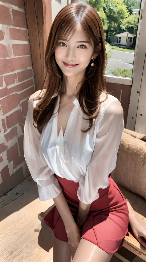 (best quality, masutepiece, ultra hd: 1.3, high brightness, high color saturation), 1girl in, （middlebreasts）, light brown hair,...