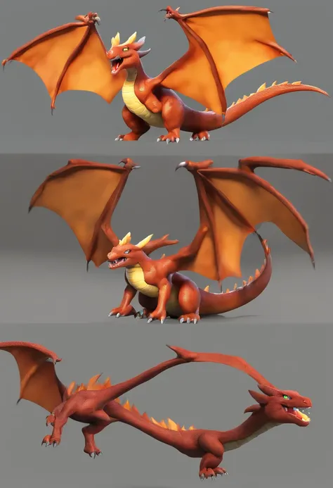 Visualize an extraordinary scene featuring a highly detailed Charizard, delving into the realm of macro detail where each individual scale, tiny bits of dirt, and the intricate features of its fiery form are visible. Imagine this in a high-resolution 8K im...