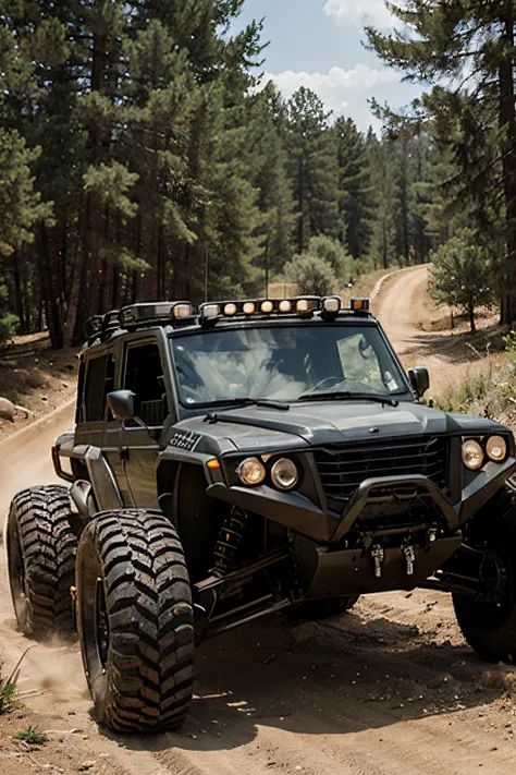 armored six-wheeled off-road vehicle