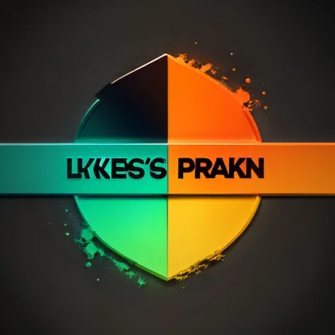 A youtube logo for a channel called robby likes to play using the colors cyan orange and black