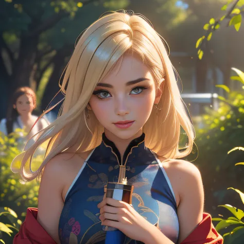 (Extremely detailed 8k wallpaper:2), (photo:2), (25 years old soigne Beautiful girl:2), (gives a lecture to friends:2), detailed (Face and eyes), (hyper realistic:1), (highly detailed:1), (epic realistic:1), rim light, (maximum details:1), cozy, (fullbody:...