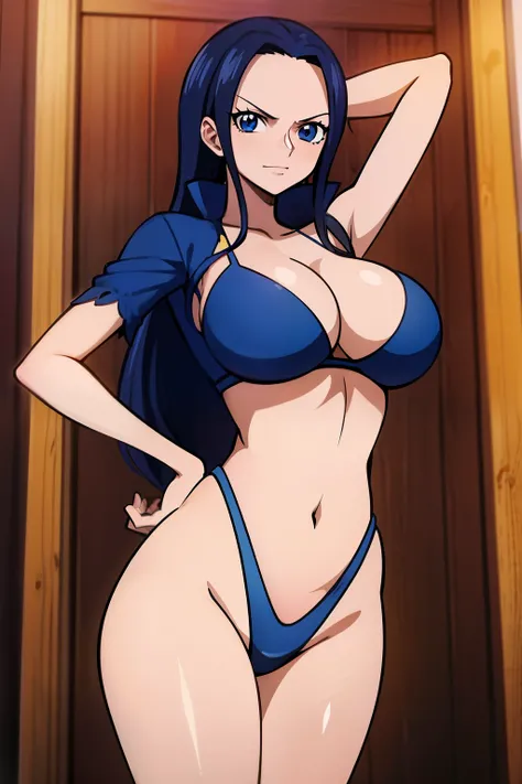 Robin de One Piece, sexy pose, What if , Elly, 8k, anime, Shore, Big Boob, large ass, blue eyes, , breasts