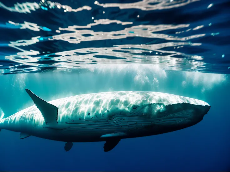 Underwater photography, white whale, National Geographic, style raw