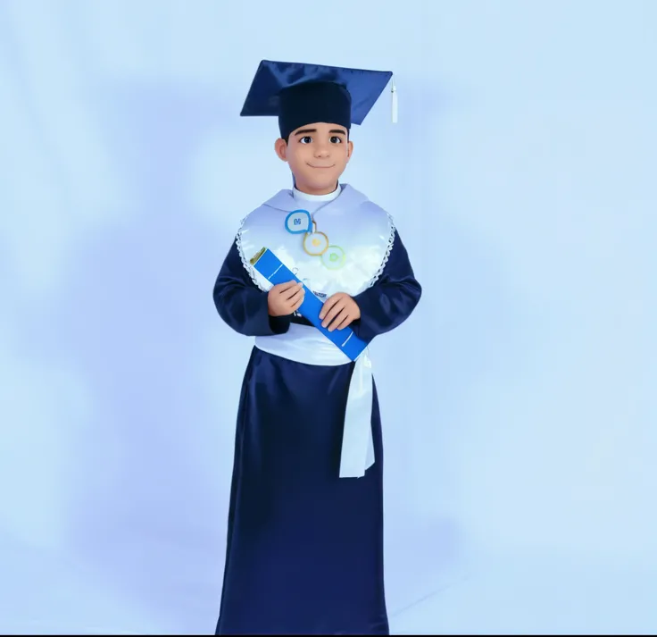 menino arafido em um vestido de formatura segurando um diploma, wearing an academic gown, Foto de formatura, Foto Profissional, for junior, 5 anos, vestido como um bruxo, Riyahd Cassiem, garotinho vestindo roupa de freira, Reyyan, imagem profissional, albu...