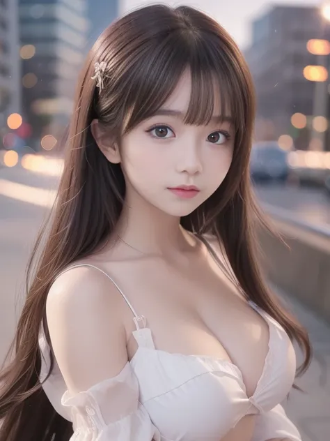 (8k raw photos, highest quality, masterpiece, 8k-UHD), (realistic, photorealistic: 1.37), (anatomically accurate and realistic skin), ultra high resolution, depth of field, film lighting, film grain, very cute 16 year old girl, tips, red eyes, long eyelash...