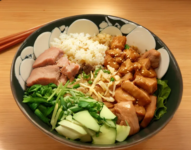 Pork bowl、realisitic、Like beef bowl、It looks delicious、menu