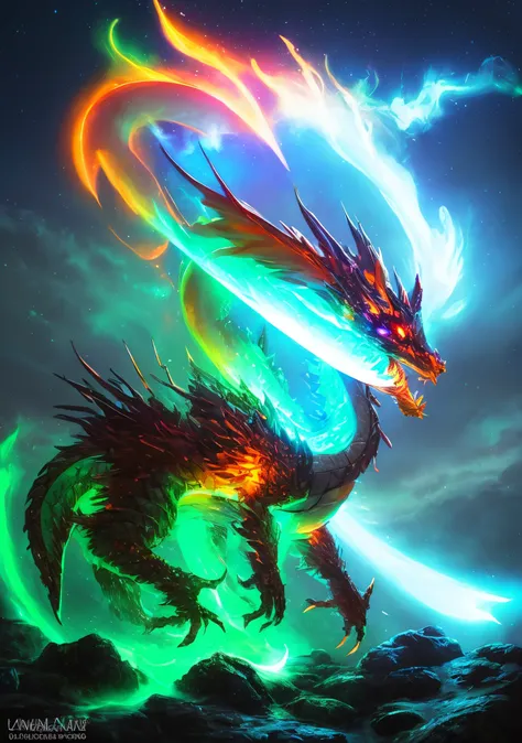 Glowing dragon