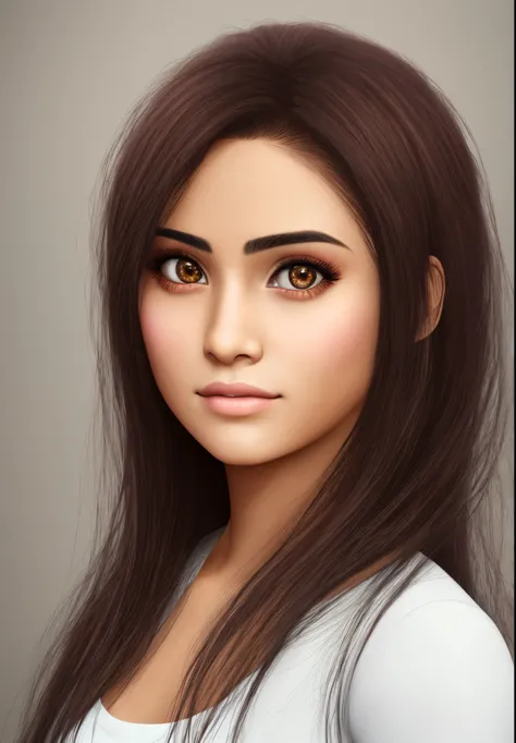 Hyper realistic Mexican pretty girl