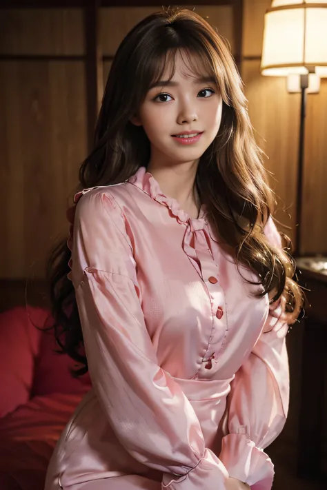 ((beautiful a girl:1.3))((formal clothes:1.4))((pantyshot:1.5)) ,((Is it red?ＲLong dress with gradation to pink:1.3))((Button blouse＿long-sleeve:1.4)) ((At a Japanese-style inn:1.3)) ((Thin_fabric:1.4)) ((Random sexy poses:1.3)) ((with a flushed face:1.4))...