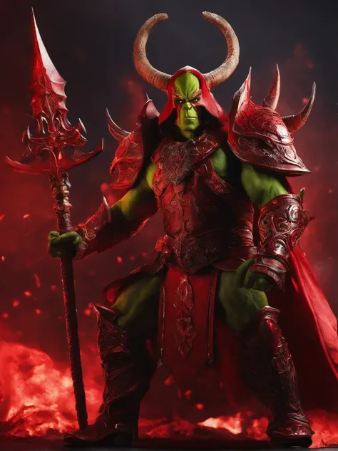 *grinch red warrior**：The Grinch Red Warrior is a Chaos Warrior title，He is a follower of Khorne，Khorne is one of the Four Gods of Chaos，represents war and destruction。Grinch red warrior unidentified，But he was considered a powerful and brutal warrior，Arme...