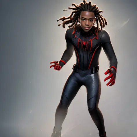 Miles morales with dreads