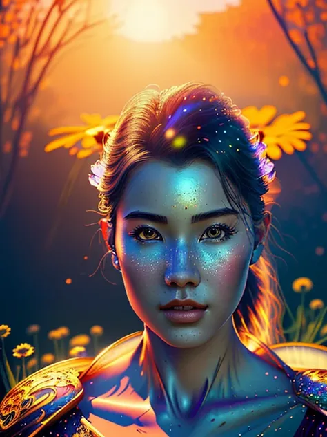 (masterpiece, best quality, ultra-detailed, highres, best illustration),perfect face, ((solo, solo focus)),side lighting, epic, illustration, render, volumetric lighting, welcoming, see-through gossamer, lustrous skin,(bloom), (shine), solo, rabbit ears, C...