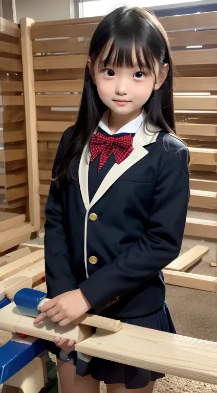 masutepiece, Best Quality,a picture,(A Cup:1.9),(12 years old Japan girl:1.5),(Looks like youre about to cry:1.3) (Cute costumes for elementary school students:1.5),(Playing with a Seesaw:1.8),Brown eyes,(Small:1.9),(Smooth straight hair:1.5),(Slender body...