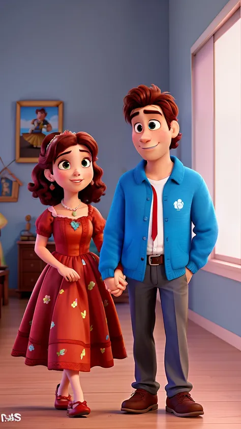 romantic couple, igual aos filmes Disney Pixar