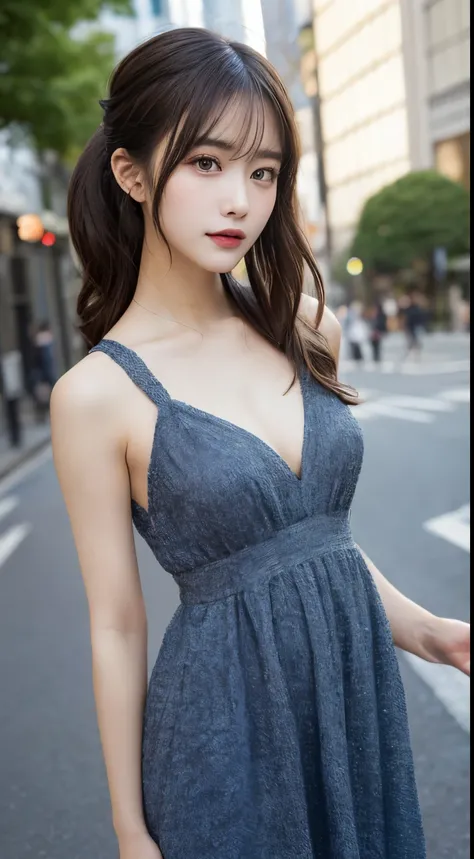 finely detail, hight resolution, hightquality、Perfect dynamic composition, Beautiful detailed eyes, Medium Hair, small tits、Natural Color Lip,Kamimei、Shibuya、20 years girl、1 persons、Transparent skin、Glowing hair、masutepiece, Best Quality, Illustration, Ult...