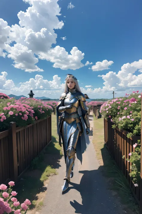 8K,１beautiful female knight,Transcendent beauty(Like the real thing)超A high resolution,Super precise female knight,A hyper-realistic,