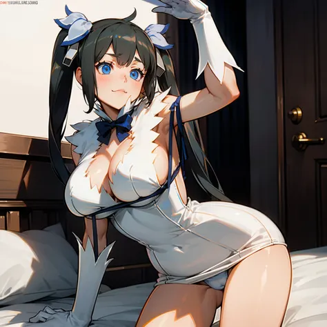 Hestia, bedroom, big tits,in underwear