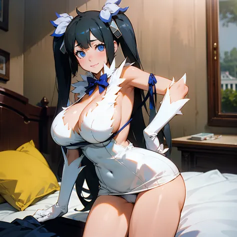 Hestia, bedroom, big tits,in underwear, sexy lingerie