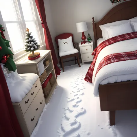 christmas room snow