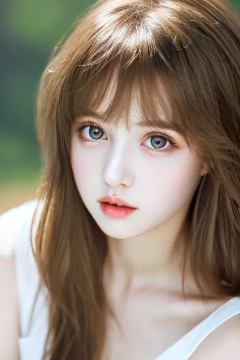 best quality, masterpiece, (realistic:1. 2), 1 girl, brown hair, brown eyes, Front, detailed face, beautiful eyes